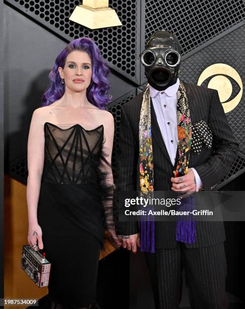 Kelly Osbourne and Sid Wilson of Slipknot attend the 66th GRAMMY Awards at Crypto.com Arena on February 04, 2024 in Los Angeles, California.