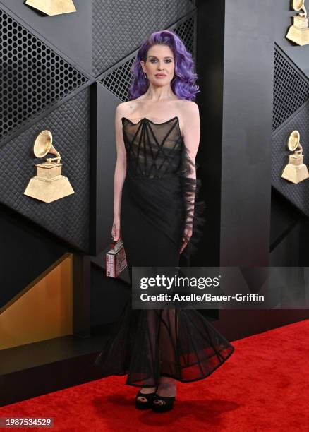 Kelly Osbourne attends the 66th GRAMMY Awards at Crypto.com Arena on February 04, 2024 in Los Angeles, California.