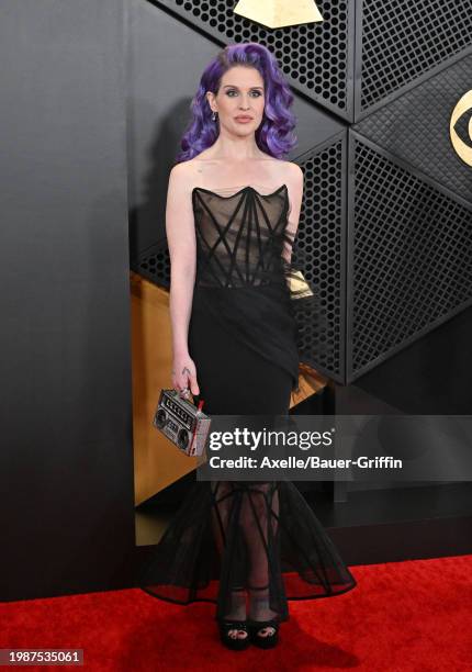 Kelly Osbourne attends the 66th GRAMMY Awards at Crypto.com Arena on February 04, 2024 in Los Angeles, California.