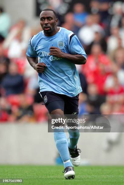 July 30: Darius Vassell of Manchester City running during the Pre-season Friendly match between Stoke City and Manchester City at Britannia Stadium...