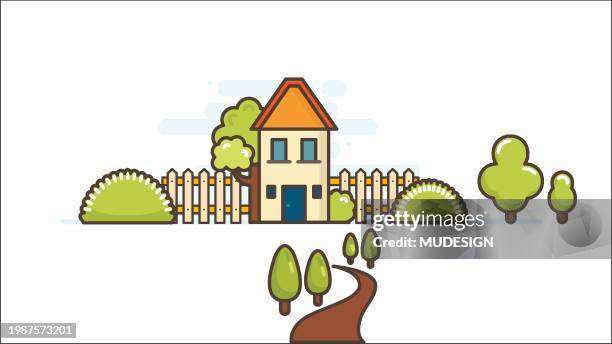 illustrations, cliparts, dessins animés et icônes de dream home - home emoji