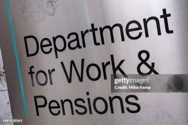 Department for Work and Pensions on 5th February 2024 in London, United Kingdom. The Department for Work and Pensions, DWP, is responsible for...