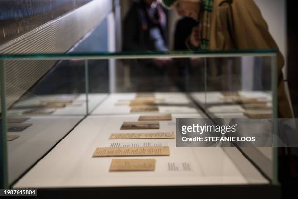 Magazines are displayed during a preview of the exhibition "My Verses Are like Dynamite" Curt Bloch's Het Onderwater Cabaret at Jewish Museum in...