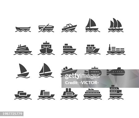 Ship and Boat Icons - Classic Series Ship and Boat Icons - Classic Series