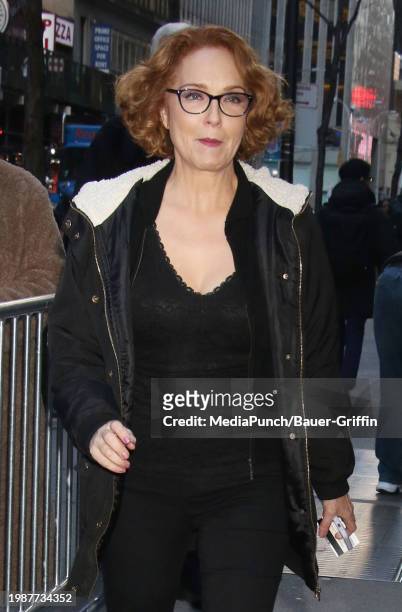 Amy Yasbeck is seen on February 07, 2024 in New York City.