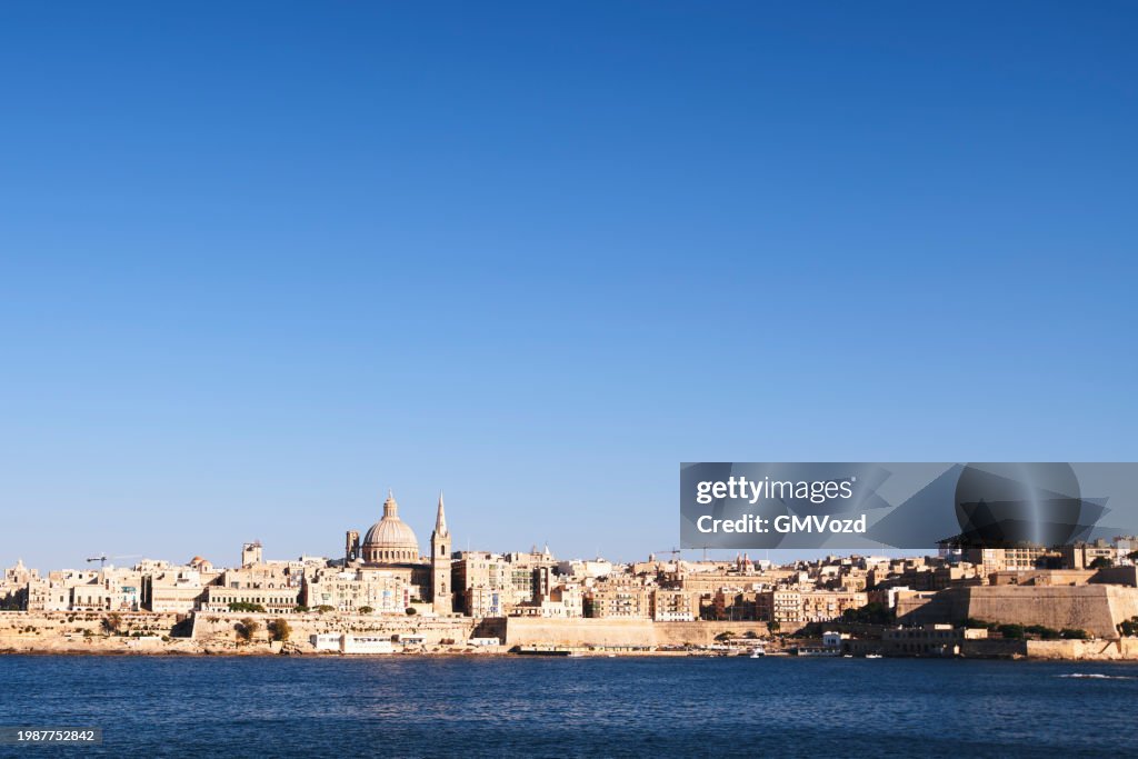 Scenic View of Valetta Malta