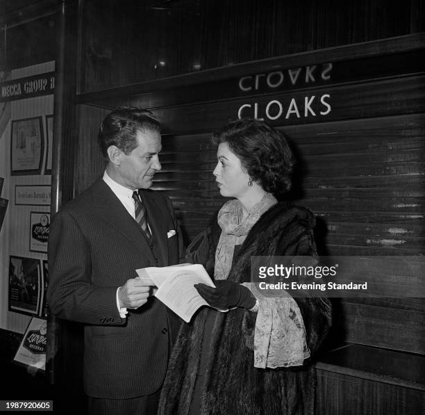 Argentinian film director Hugo Fregonese with his wife, actress Faith Domergue November 15th 1956.