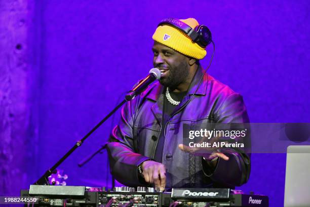 Funk Flex opens when Rapper Big Daddy Kane performs in concert with a live band at City Winery on February 1, 2024 in New York City.