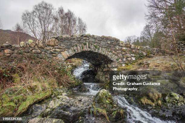 ashness bridge - graham stock pictures, royalty-free photos & images