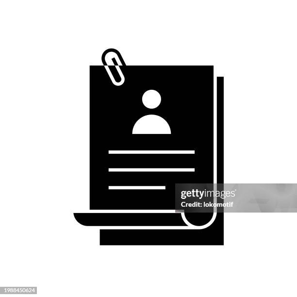 cv solid icon. this flat icon is suitable for infographics, web designs, mobile apps, ui, ux, and gui design. - cv stock illustrations