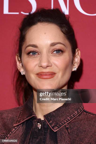 Marion Cotillard attends the Cesar 2024 - Nominee Dinner at Le Fouquet's on February 05, 2024 in Paris, France.
