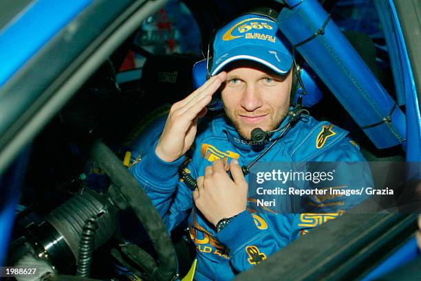 Petter Solberg in his Subaru Impreza during LEG 1 for the Rally of Argentina, part of the World Rally Championship on May 9, 2003 in Argentina.