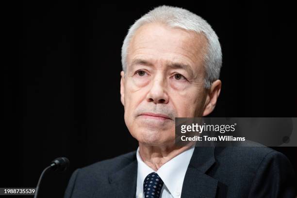 Joaquin Duato, CEO of Johnson & Johnson, testifies during the Senate Health, Education, Labor and Pensions Committee hearing titled "Why Does the...