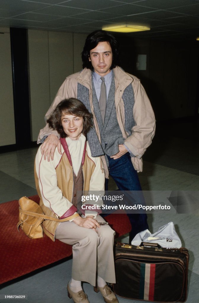French musician Jean-Michel Jarre with his wife, British actress ...
