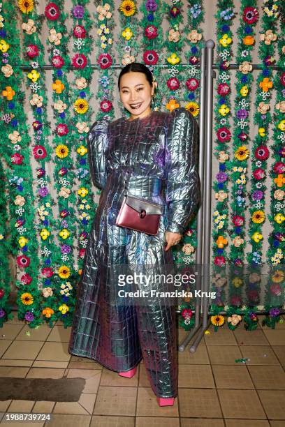 Yang Ge attends the Marina Hoermanseder Fashion show as part of Berlin Fashion Week AW24 at Zenner Berlin on February 8, 2024 in Berlin, Germany.