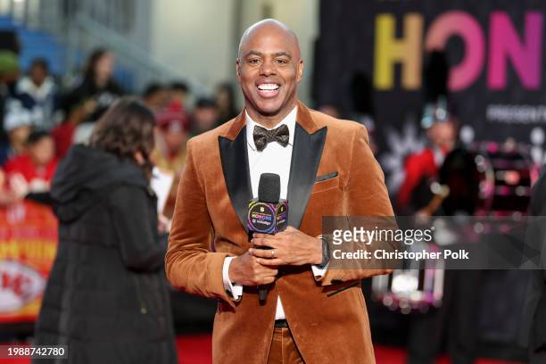 Kevin Frazier at the 13th Annual NFL Honors held at Resorts World Theatre on February 8, 2024 in Las Vegas, Nevada.