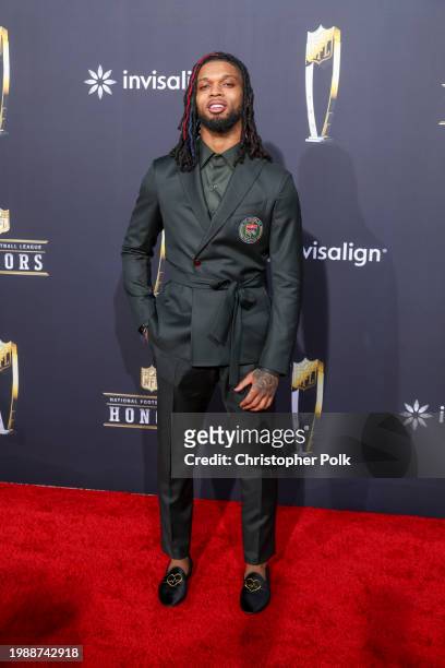 Damar Hamlin at the 13th Annual NFL Honors held at Resorts World Theatre on February 8, 2024 in Las Vegas, Nevada.