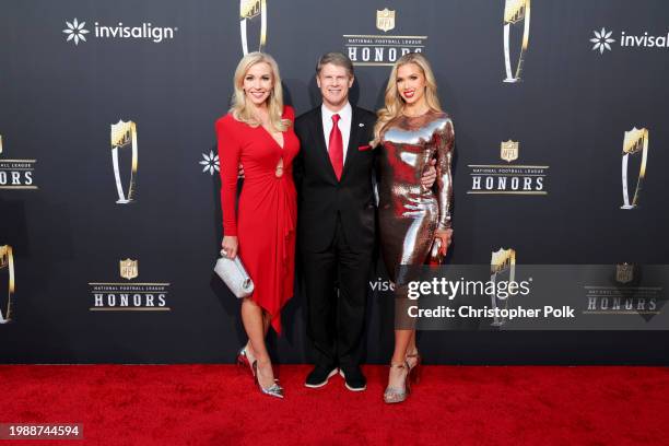 Tavia Shackles, Clark Hunt and Gracie Hunt at the 13th Annual NFL Honors held at Resorts World Theatre on February 8, 2024 in Las Vegas, Nevada.