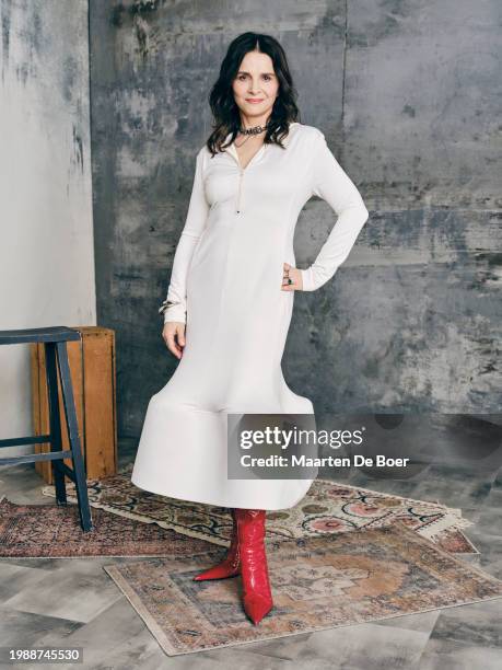 Juliette Binoche of "The New Look" poses for TV Guide Magazine during the 2024 Winter TCA Portrait Studio at The Langham Huntington, Pasadena on...