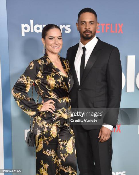 Damon Wayans Jr. And Samara Saraiva at the Los Angeles premiere of "Players" held at The Egyptian Theatre Hollywood on February 8, 2024 in Los...