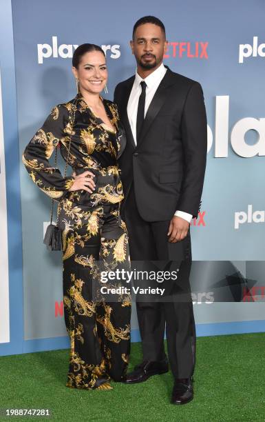 Damon Wayans Jr. And Samara Saraiva at the Los Angeles premiere of "Players" held at The Egyptian Theatre Hollywood on February 8, 2024 in Los...