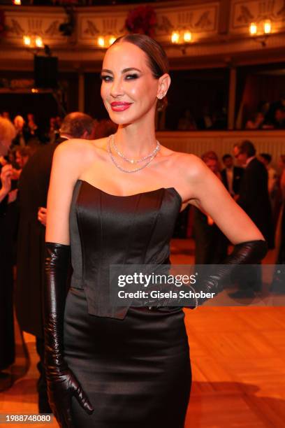 Alessandra "Sandy" Meyer-Woelden during the Vienna Opera Ball 2024 at Vienna State Opera on February 8, 2024 in Vienna, Austria.