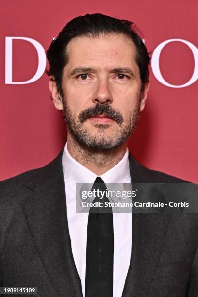 Melville Poupaud attends the Cesar 2024 - Nominee Dinner at Le Fouquet's on February 05, 2024 in Paris, France.