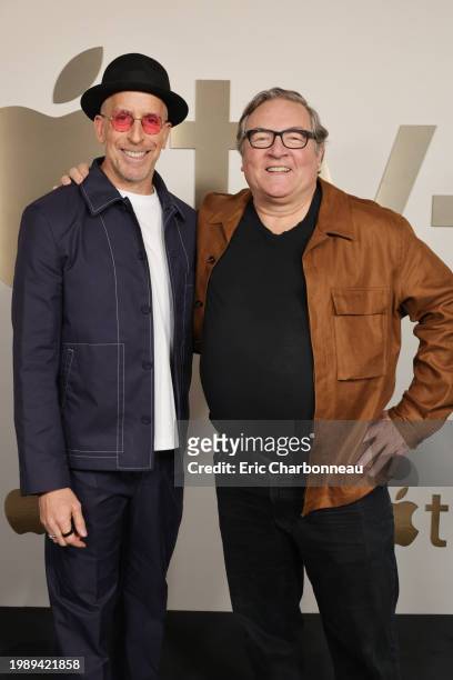 Todd A. Kessler and Lorenzo di Bonaventura from The New Look seen at the Apple TV+ 2024 Winter TCA Tour at The Langham Huntington, Pasadena on...