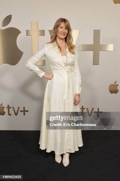 Laura Dern from Palm Royale seen at the Apple TV+ 2024 Winter TCA Tour at The Langham Huntington, Pasadena on February 05, 2024 in Pasadena,...