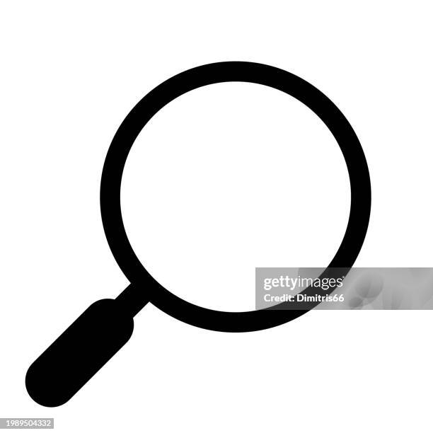 bildbanksillustrationer, clip art samt tecknat material och ikoner med magnifying glass icon - förstoringsglas