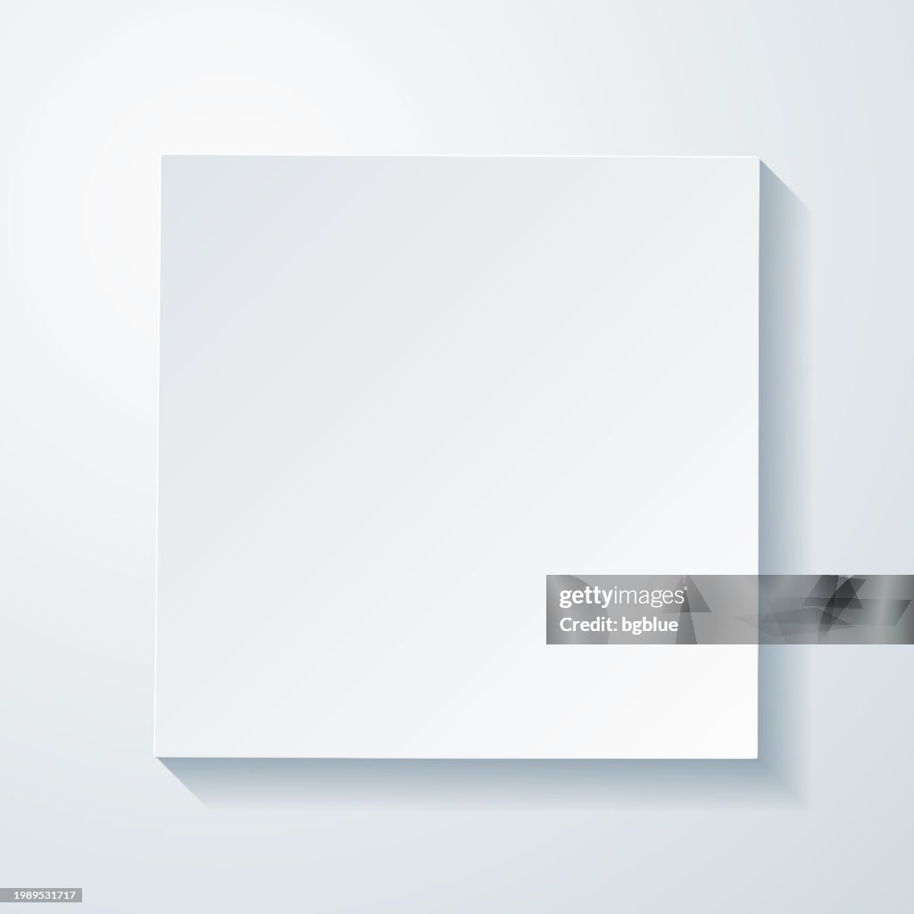 Taylor County, Texas. Map with paper cut effect on blank background