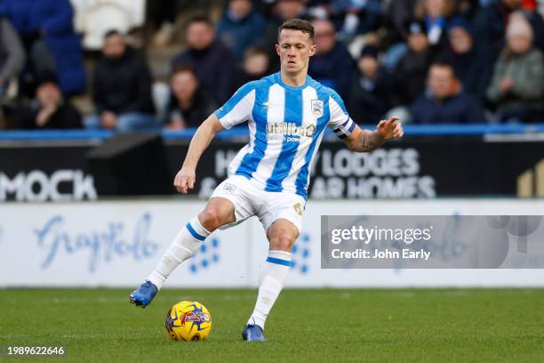 Jonathan Hogg of Huddersfield Town during the Sky Bet Championship match between Huddersfield Town and Sheffield Wednesday at John Smith's Stadium on...