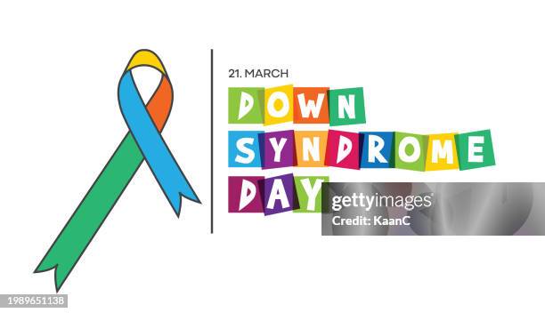 ilustraciones, imágenes clip art, dibujos animados e iconos de stock de world down syndrome day vector stock illustration - down's syndrome