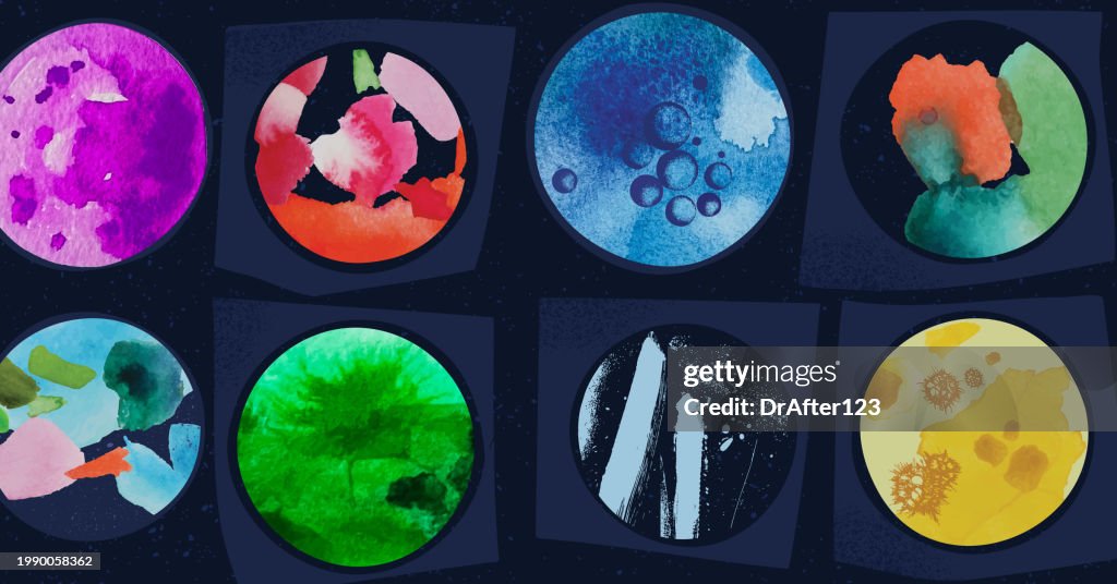 Microorganisms Vector Background Microbiology Background High-Res Vector Graphic - Getty Images