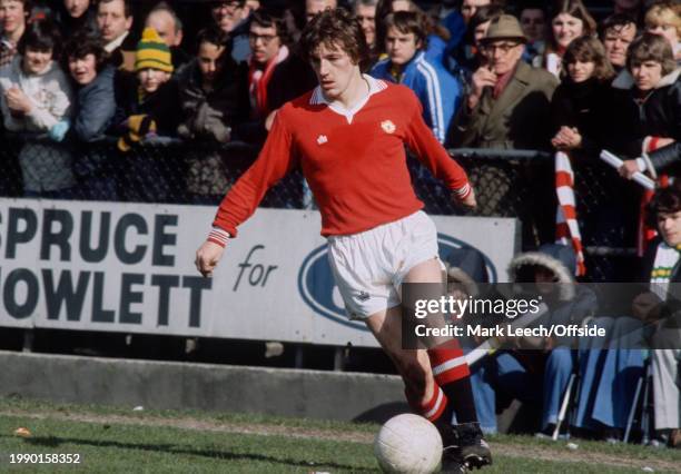 April 1979, Norwich - Football League Division One - Norwich City v Manchester United - Steve Coppell of Manchester United.