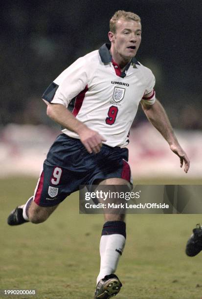 March 1998, Berne - International Friendly - Switzerland v England - Alan Shearer of England.