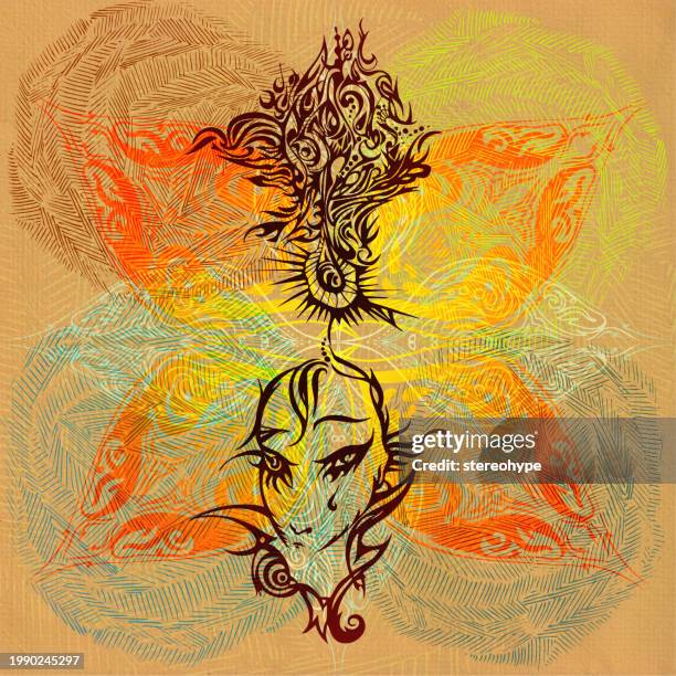 healing the trauma - stranded child stock illustrations