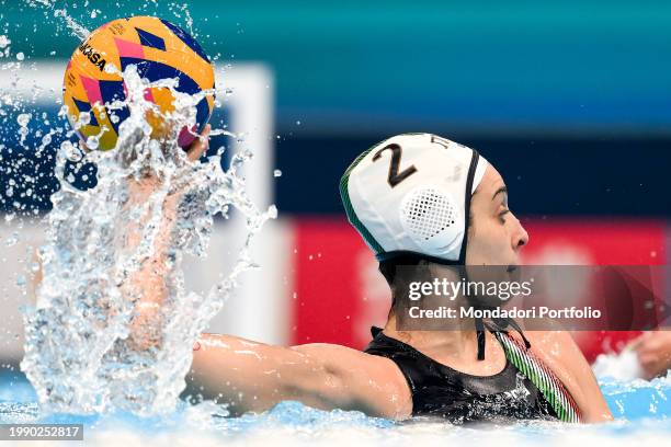 Chiara Tabani of Italy during the women match between team Italy and team South Africa during the 21st World Aquatics Championships at the Aspire...