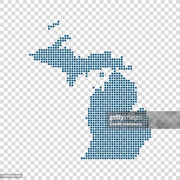 Michigan Rd Map Vector Michigan Map High-Res Vector Graphic - Getty Images