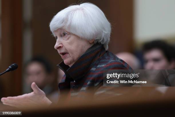 Treasury Secretary Janet Yellen testifies before the House Financial Services Committee on the subject of “The Annual Report of the Financial...