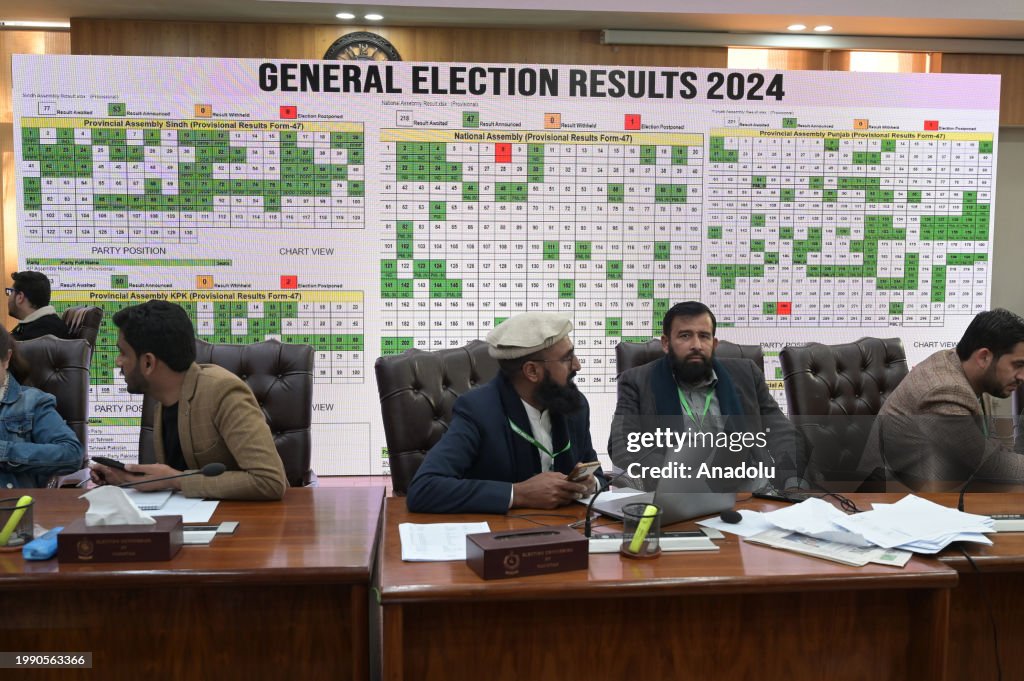 Pakistan Election Commission has not announced the election results yet