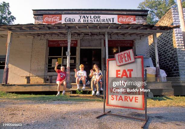 Owners of a rural barbecue restaurant, or joint, on the outskirts of Oxford, Mississippi, in the American South, 2006. .