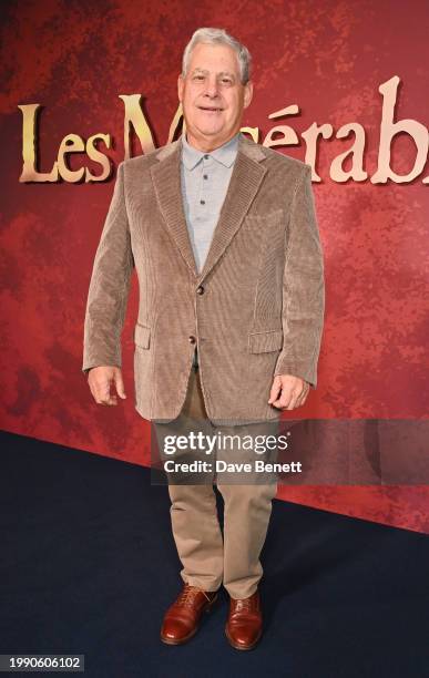 Sir Cameron Mackintosh attends the UK Premiere of "Les Miserables - Remastered" at the Odeon Luxe West End on February 6, 2024 in London, England.