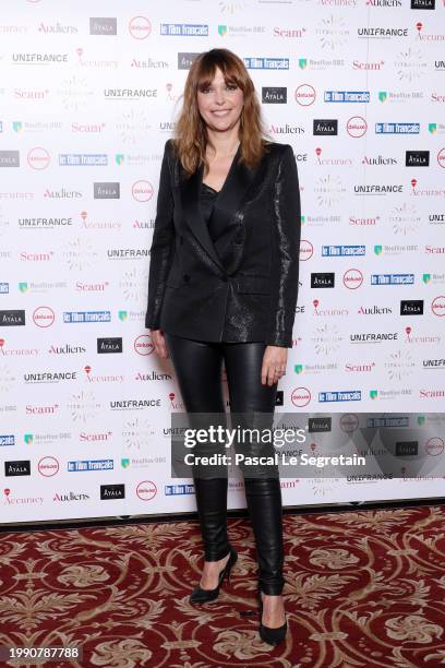 Sandrine Quétier attends the 31st "Trophees Du Film Francais" : Photocall at Hotel Intercontinental on February 06, 2024 in Paris, France.