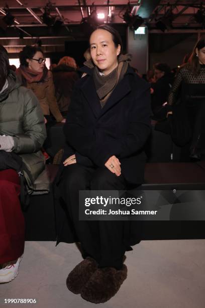 William Fan attends the Bobkova X NEWEST Fashion Show at Pressecafe on February 06, 2024 in Berlin, Germany.