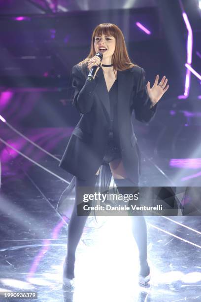 Annalisa attends the 74th Sanremo Music Festival 2024 at Teatro Ariston on February 06, 2024 in Sanremo, Italy.