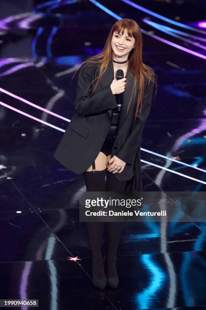 Annalisa attends the 74th Sanremo Music Festival 2024 at Teatro Ariston on February 06, 2024 in Sanremo, Italy.