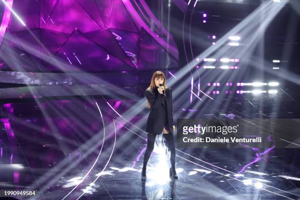 Annalisa attends the 74th Sanremo Music Festival 2024 at Teatro Ariston on February 06, 2024 in Sanremo, Italy.