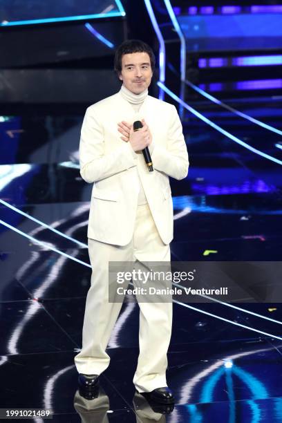 Diodato attends the 74th Sanremo Music Festival 2024 at Teatro Ariston on February 06, 2024 in Sanremo, Italy.