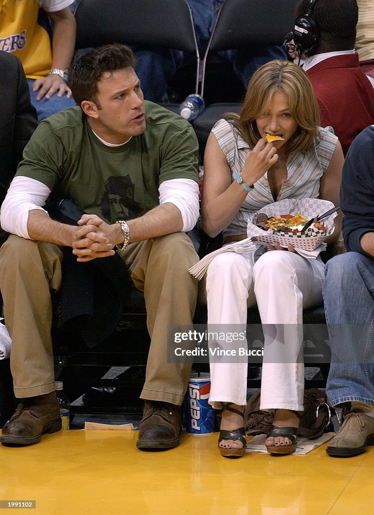 Celebrities Attend Lakers Game In Los Angeles
